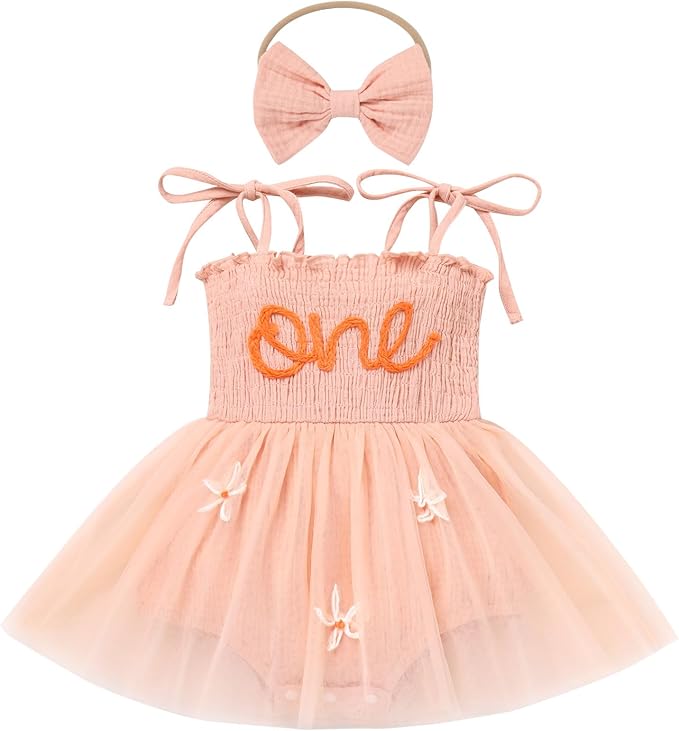 Baby Girl Spaghetti Strap Smash Outfit