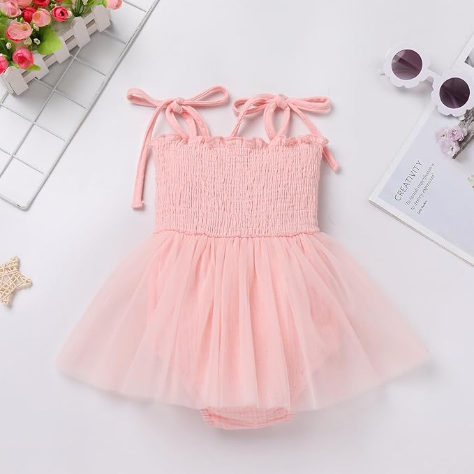 Baby Girl 1st Birthday Tutu Romper Set - Image 6