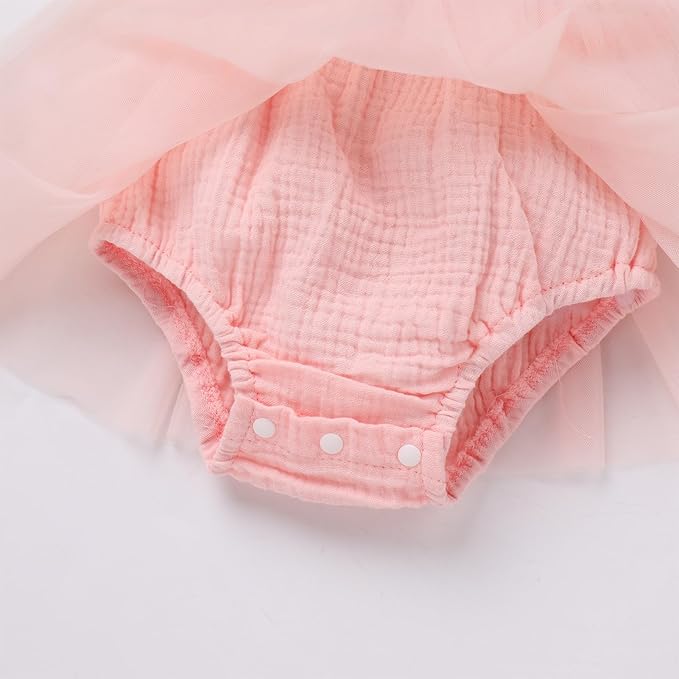 Baby Girl 1st Birthday Tutu Romper Set - Image 4