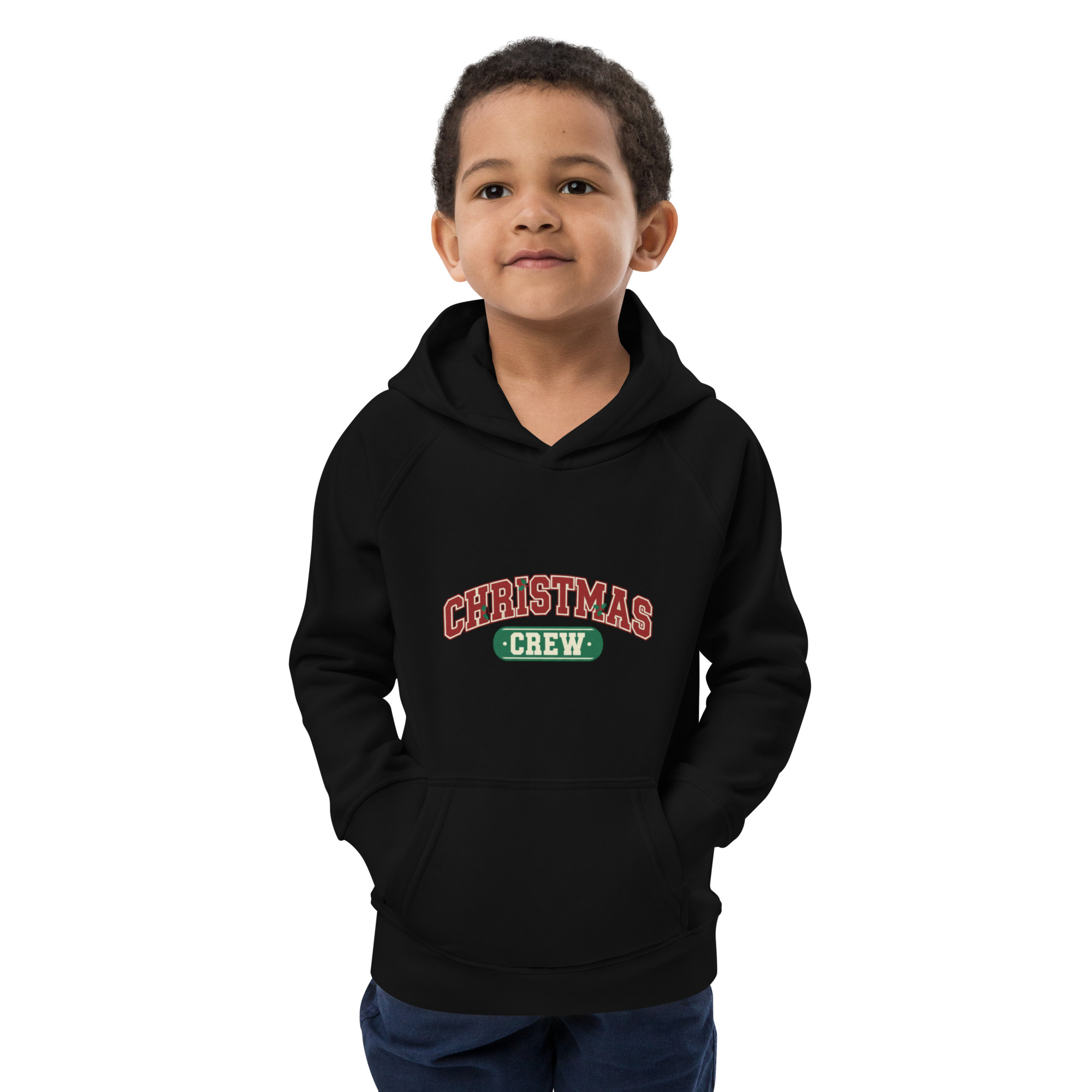 Christmas Crew Kids Eco Hoodie - Image 4