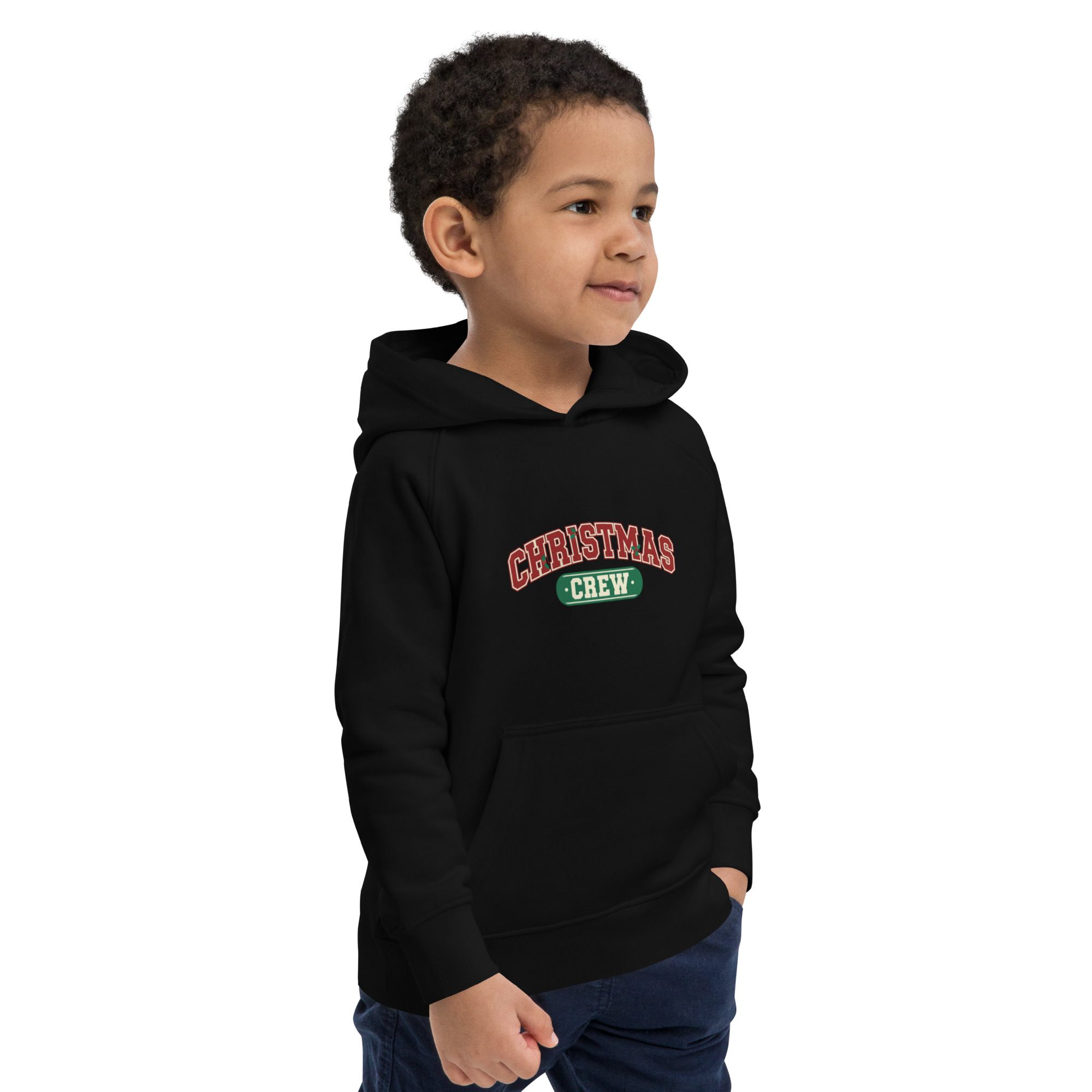 Christmas Crew Kids Eco Hoodie - Image 2