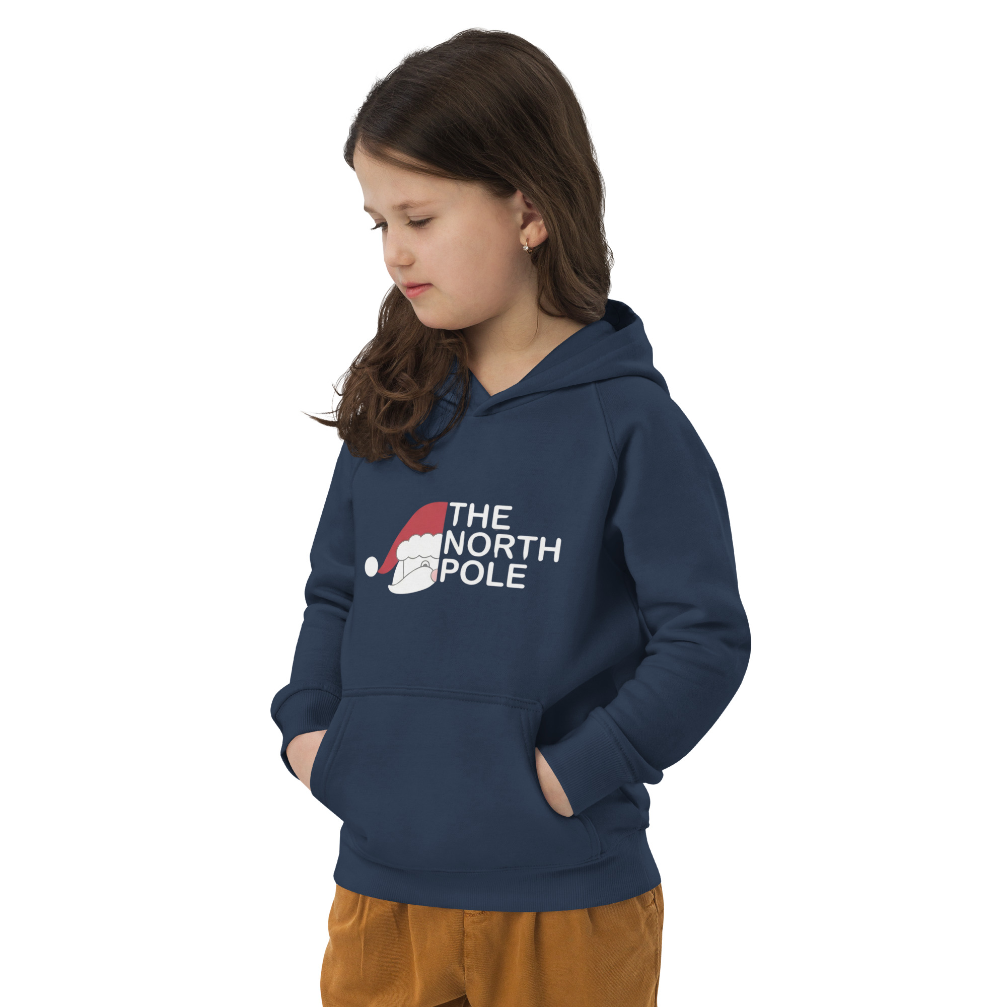 Kids Christmas Hoodie – “The North Pole” Santa Hat Graphic | Warm Winter Pullover | Festive Holiday Sweatshirt for Boys & Girls - Image 6