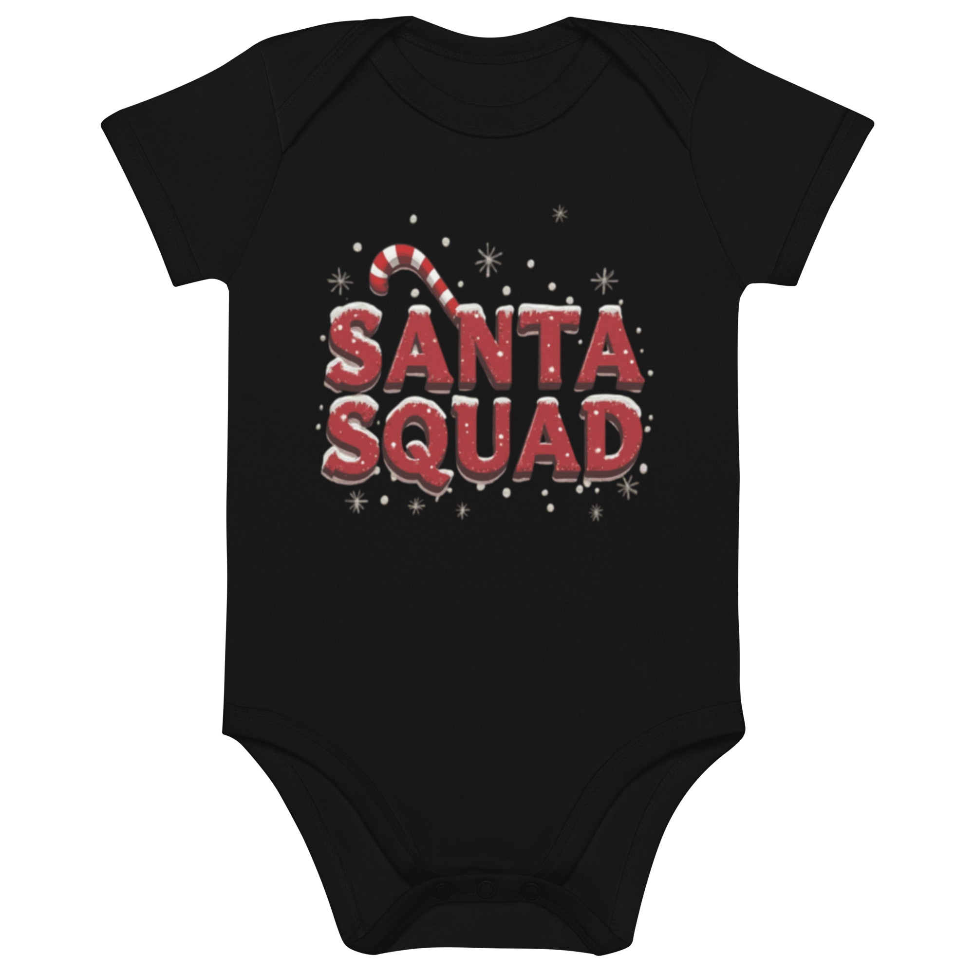 SANTA SQUAD Organic cotton baby bodysuit - Image 2