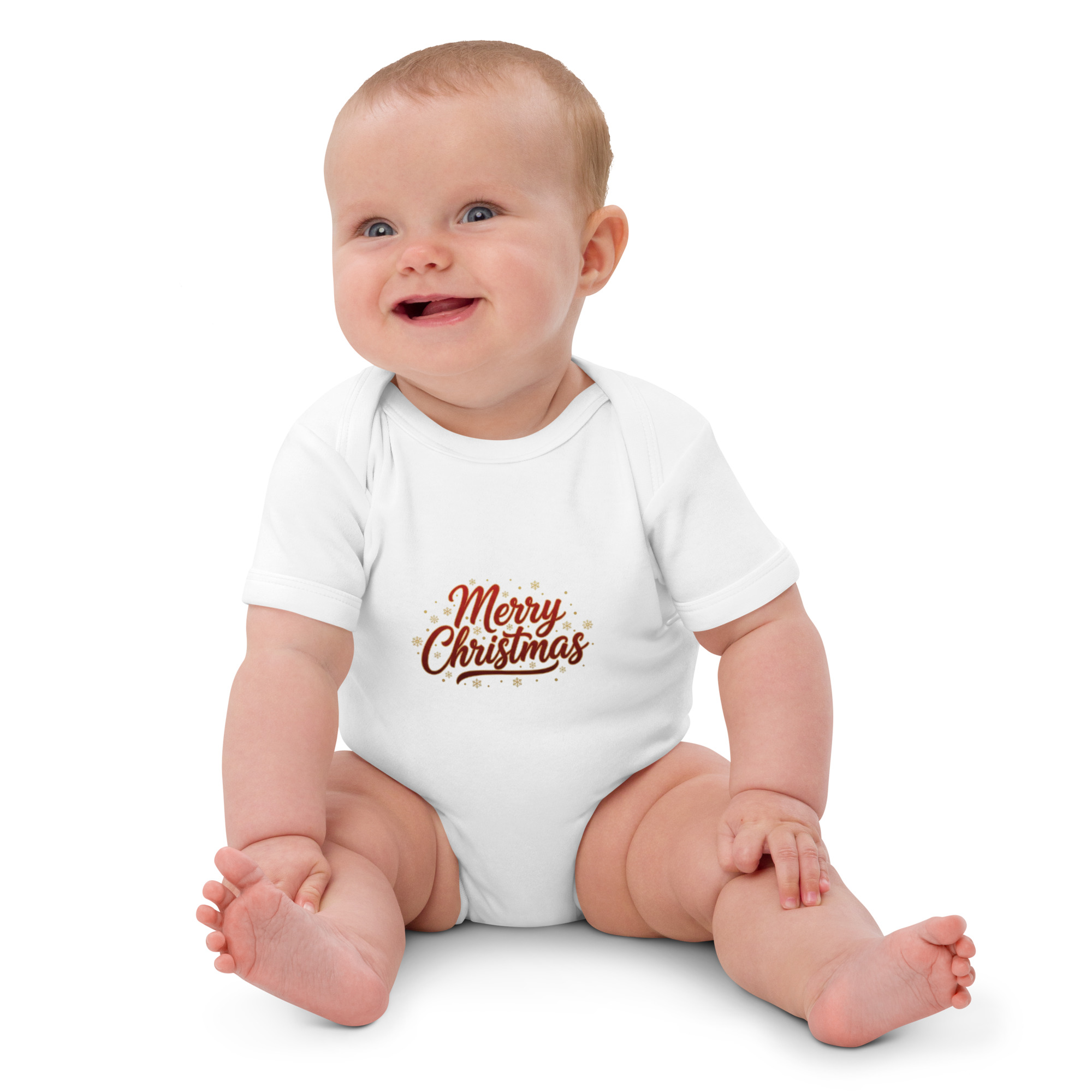 Christmas Organic Cotton Baby Bodysuit - Image 3
