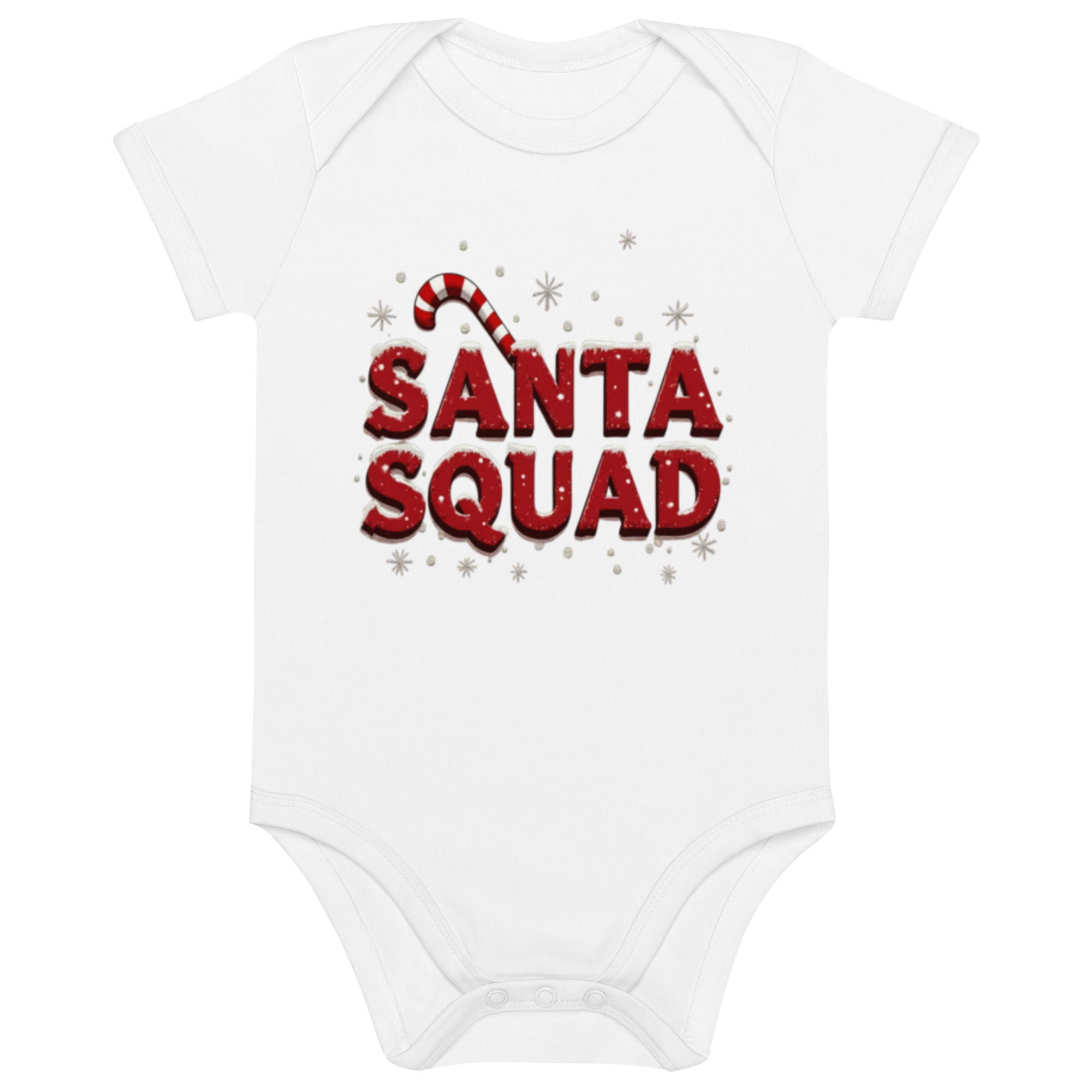 SANTA SQUAD Organic cotton baby bodysuit