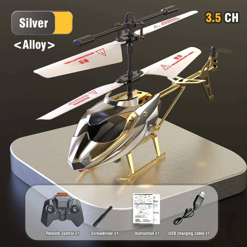 RC Helicopter Lights Remote Control Aircraft for Kids - Image 3