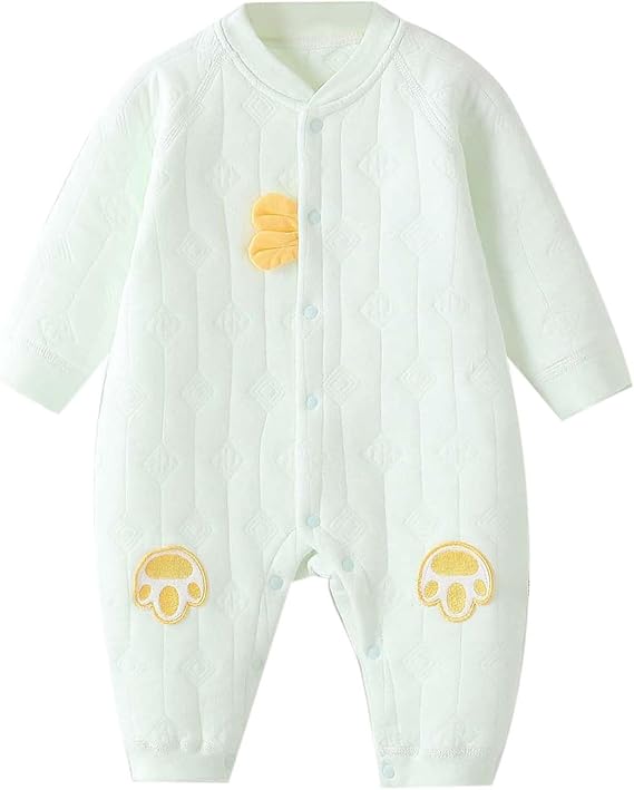 Generisch Costume 86 Boy Baby Girl Long Sleeve Pullover Romper Cute Small Embroidery Pattern Newborn Sweatshirt Bodysuits Romper Winter Romper Boy