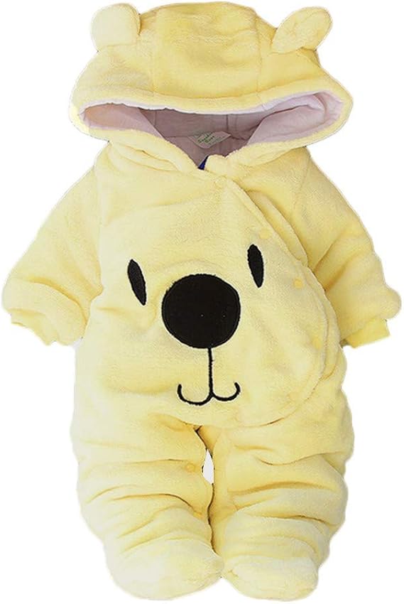 Generisch Jumpups Boys Hooded Solid Girls Romper Clothing Baby Velvet Girls Outfits & Set /2025