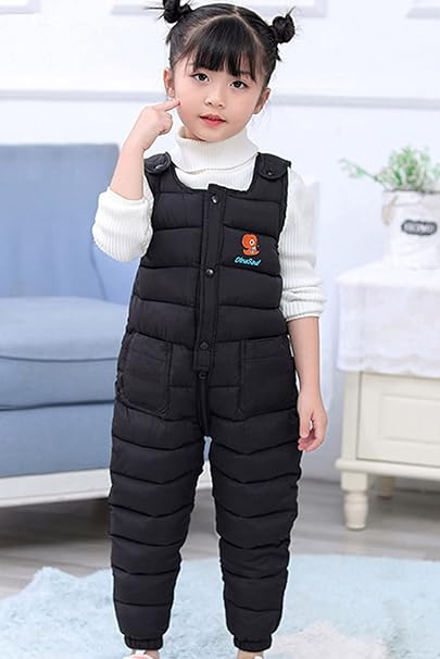 Child Children Toddler Toddler Newborn Baby Boys Girls Sleeveless Cute Cartoon Letter Jumpsuit Cotton Padded Thickening Type Trousers Overalls Trousers Outfit Clothing - Image 7