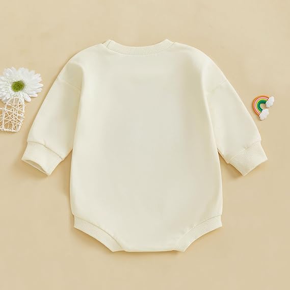Baby Boy Girl Bodysuit Aunties Bestie Letters Embroidery Long Sleeve Crew Neck Rompers Unisex Newborn Fall Winter Clothes Infant Cute Outfit - Image 3
