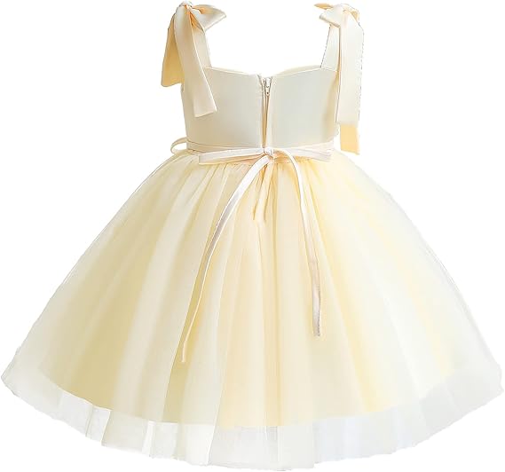 Baby Girl Dress Toddler Flower Party Princess Dress - Image 5