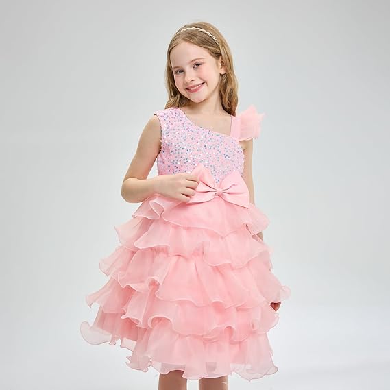 Sleeveless One-Shoulder Dress - Image 6