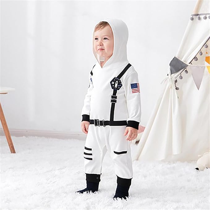 Generisch Infant Girls & Boys Cute Astronaut Long Sleeve Pullover Romper Newborn Sweatshirt Bodysuits Romper - Image 8