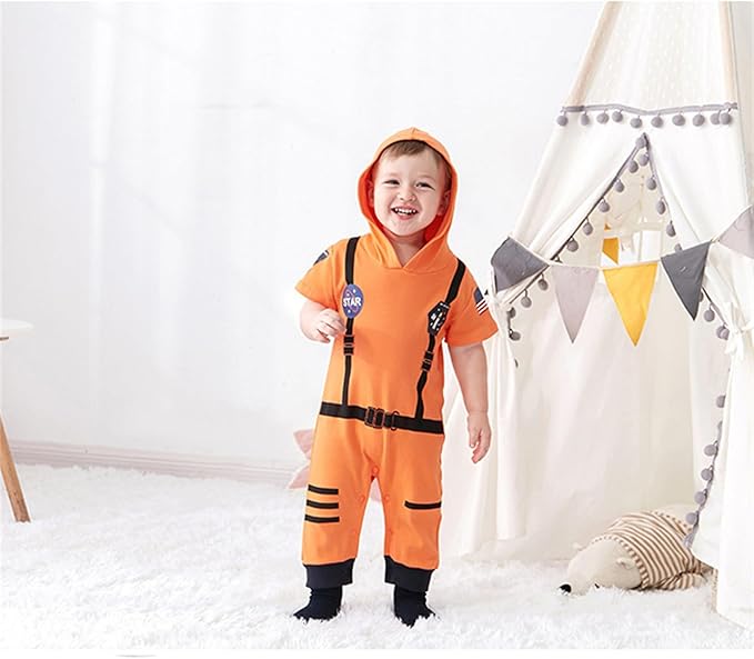 Generisch Infant Girls & Boys Cute Astronaut Long Sleeve Pullover Romper Newborn Sweatshirt Bodysuits Romper - Image 5