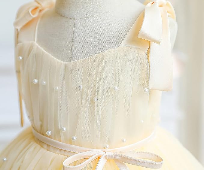 Baby Girl Dress Toddler Flower Party Princess Dress - Image 3