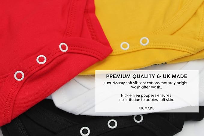 Baby Moo's My Mum Rocks Baby Grow | Unisex Cute Music Bodysuit Vest - Alternative Rock n Roll Music New Baby & Parents Gifts UK - Image 4