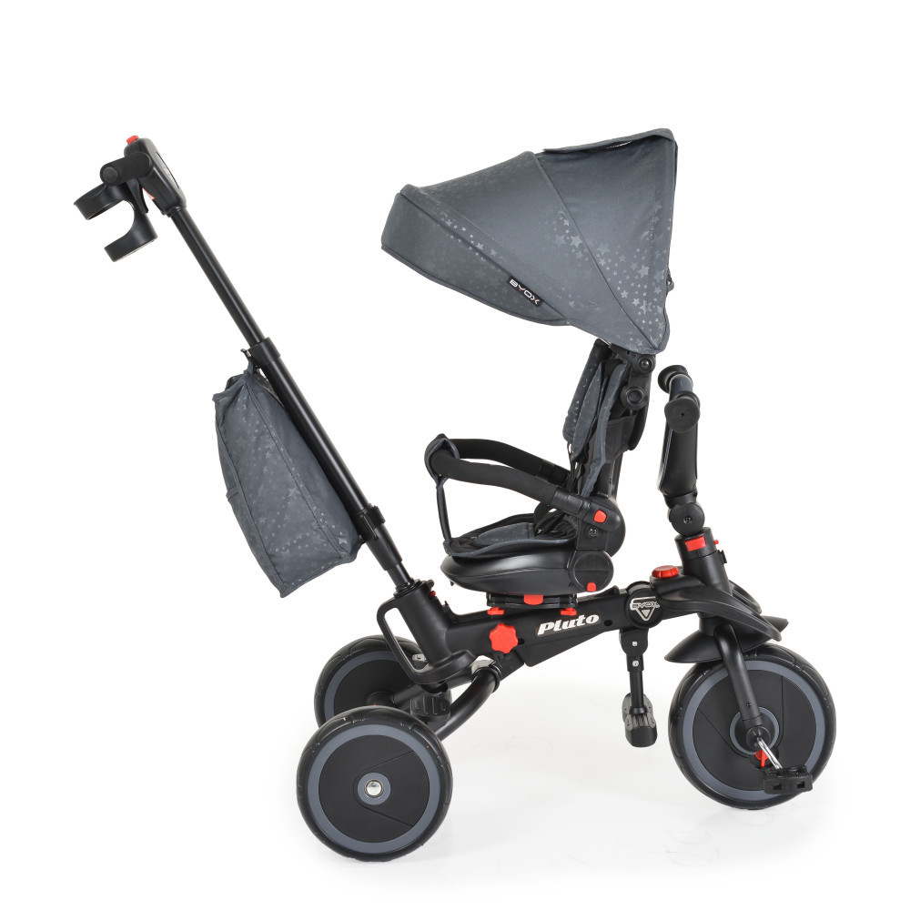 Byox Pluto 360° Rotating Tricycle – Grey - Image 4