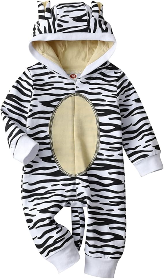 Generisch Hooded Jumpsuit for Infant Baby Romper Cartoon Romper Boys Outfits Cute Girls Boys Outfits&Set